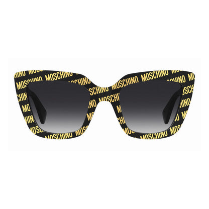 Moschino Sunglasses Cat Eye Full Rim, Pattern Black Frame and Dark Grey Gradient Lens MOS148/S07RM9O