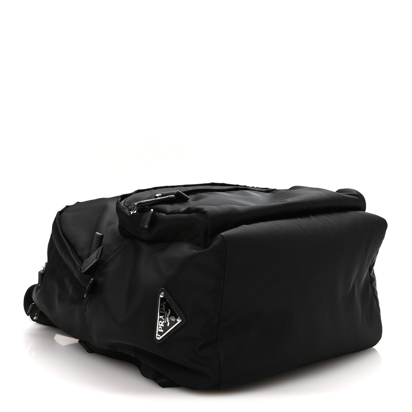 Tessuto Nylon Saffiano Day Backpack Black