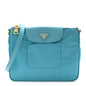 Tessuto Nylon Saffiano Crossbody Bag Turchese