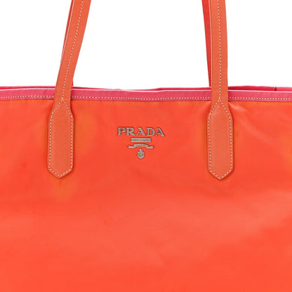 Tessuto Nylon Saffiano Tote Papaya Ibisco