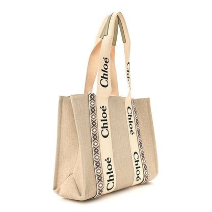 Cotton Medium Woody Ribbon Tote Slate Green