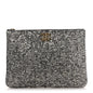 Sequins Medium 19 Pouch Silver