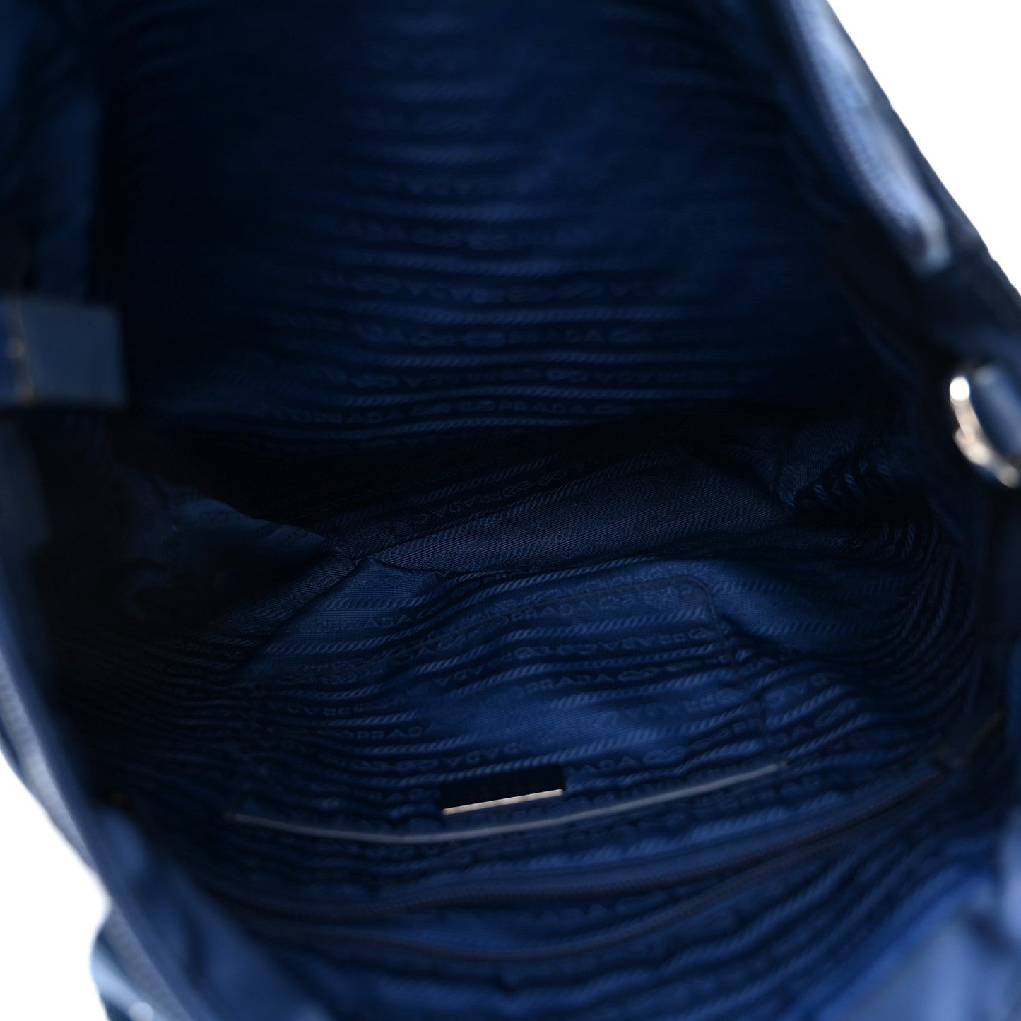Tessuto Nylon Saffiano Tote Cobalto