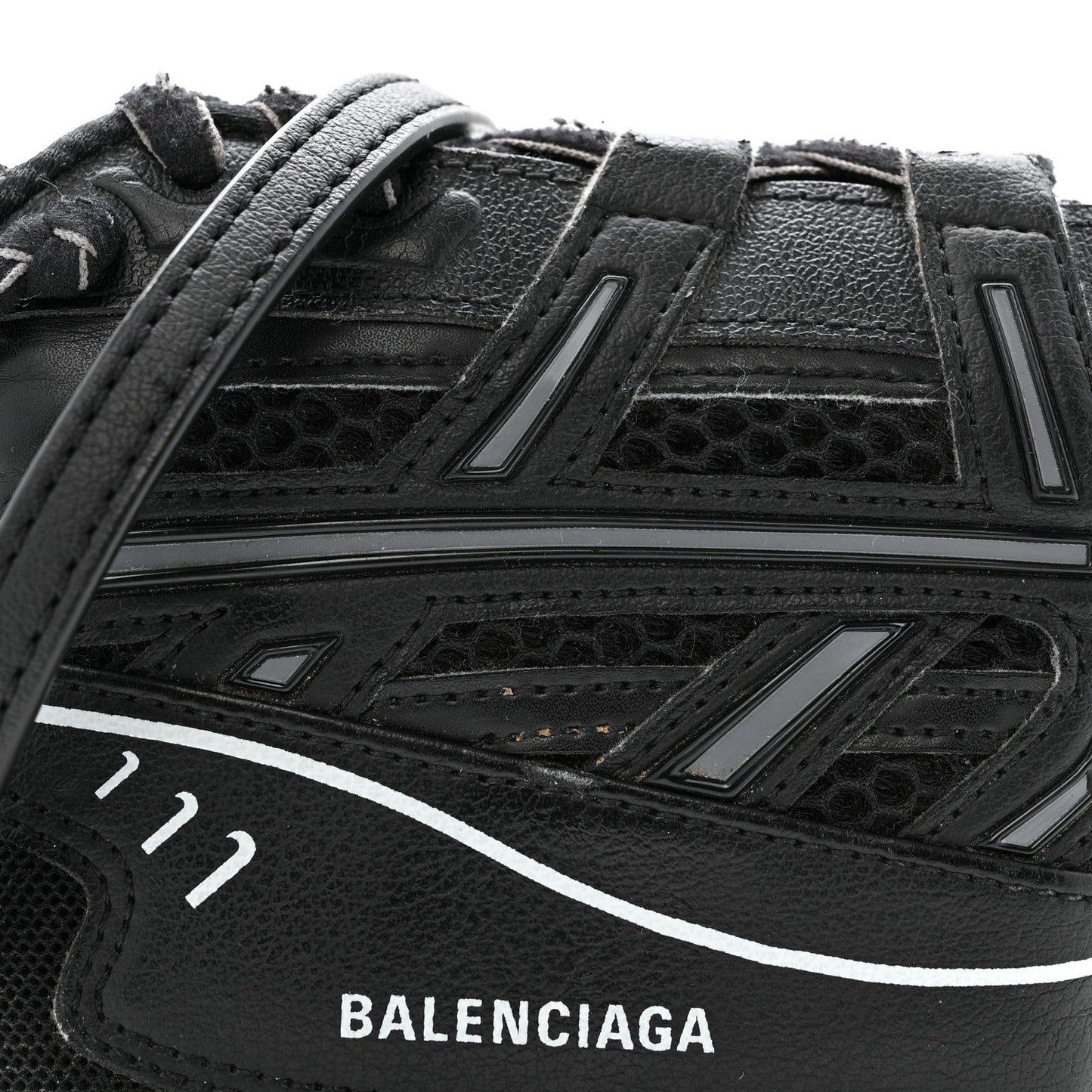 Faux Calfskin Fabric Sneakerhead Crossbody Wallet Black
