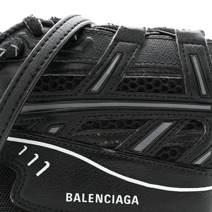 Faux Calfskin Fabric Sneakerhead Crossbody Wallet Black