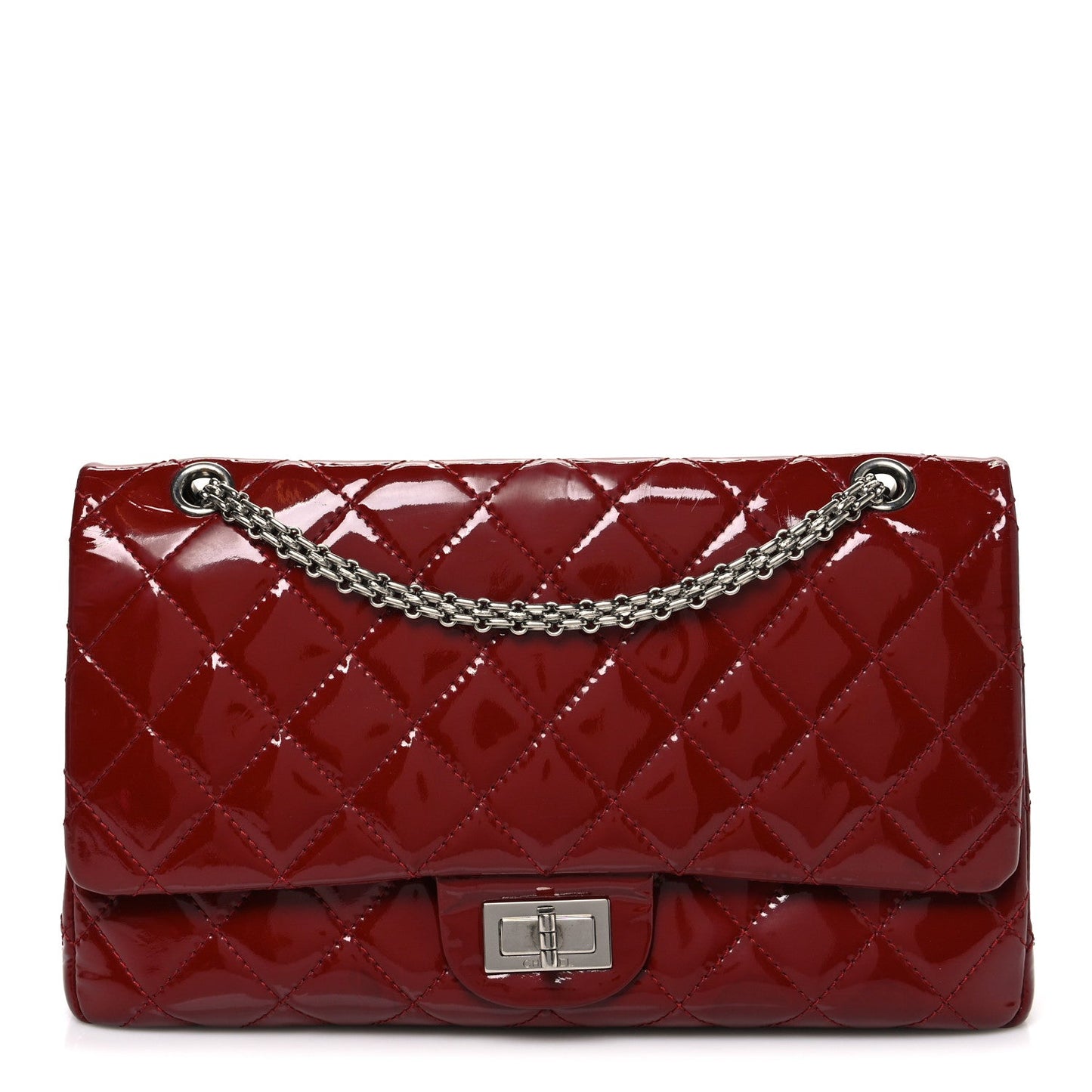Patent Quilted 2.55 Reissue 226 Flap Red