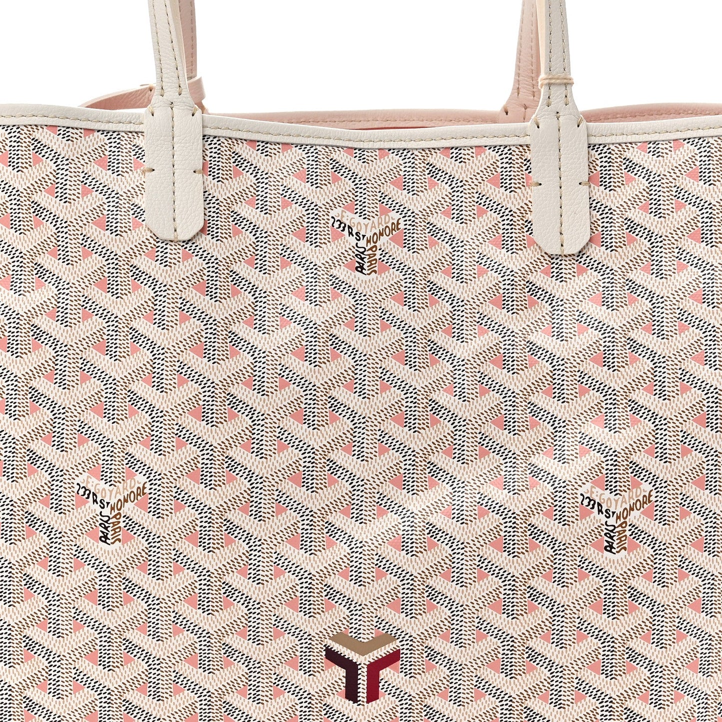 Goyardine Saint Louis Claire Voie PM White Pink