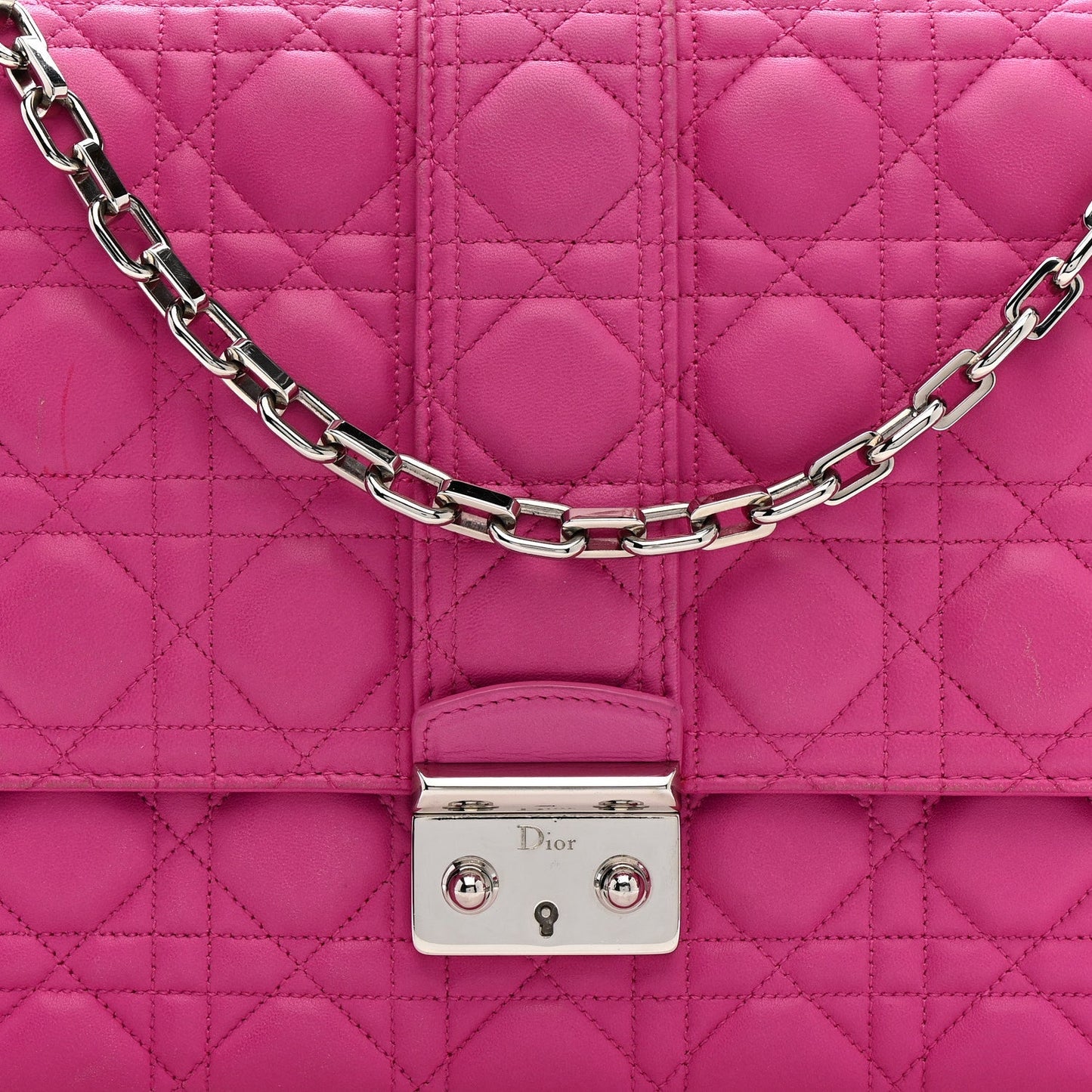 Lambskin Cannage Large Miss Dior Flap Sorbet