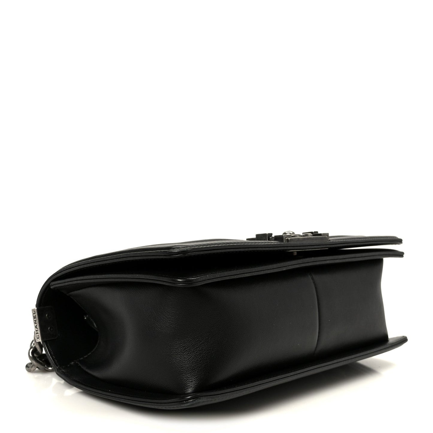 Calfskin Quilted Medium Boy Flap Black