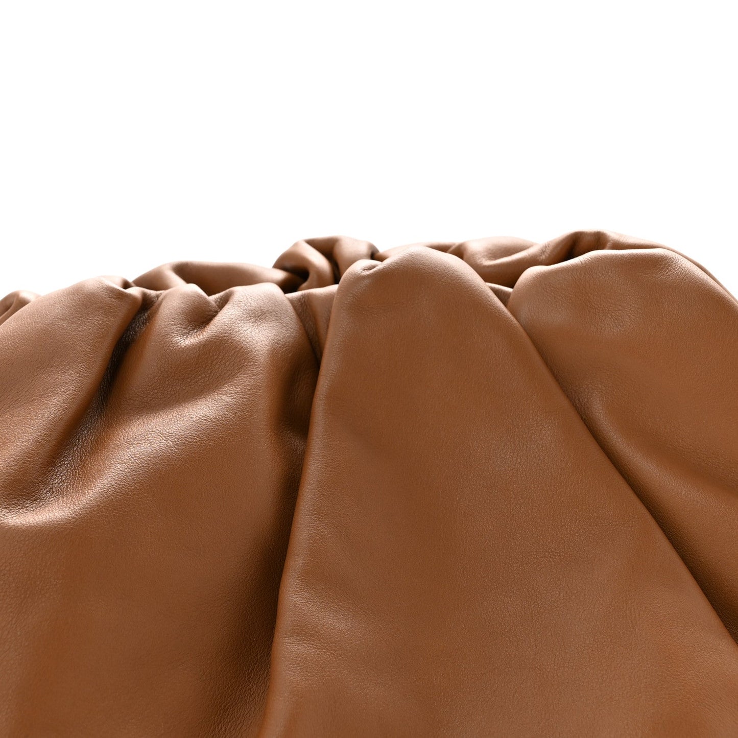 Smooth Butter Calf The Pouch Oversized Clutch Cammello