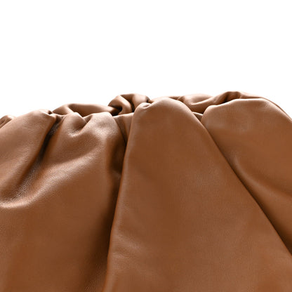 Smooth Butter Calf The Pouch Oversized Clutch Cammello
