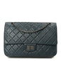 Aged Calfskin Quilted 2.55 Reissue 226 Flap Dark Blue