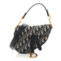 Oblique Mini Saddle Bag With Strap Blue