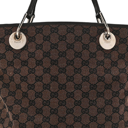 Monogram Large Eclipse Tote Dark Brown