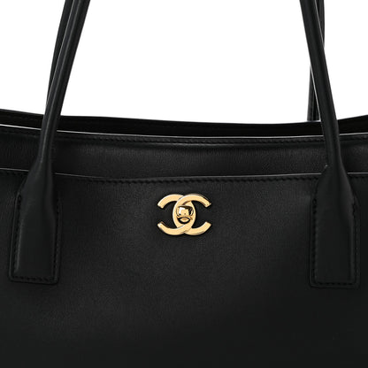 Calfskin Archetype Small Shopping Tote Black