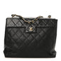 Caviar Quilted Single Flap Black
