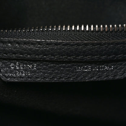 Drummed Calfskin Micro Luggage Black