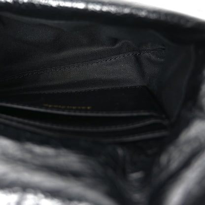 Arena Puffy Monaco Chain Shoulder Bag Black