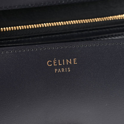 Box Calfskin Medium Classic Box Flap Bag Navy