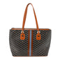 Goyardine Stripe Sac Marie Galante GM Black Gold