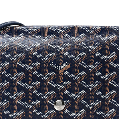 Goyardine Plumet Wallet Clutch Navy