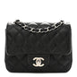 Caviar Quilted Mini Square Flap Black