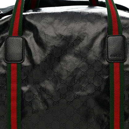 Crystal Monogram Web Large Duffle Bag Black