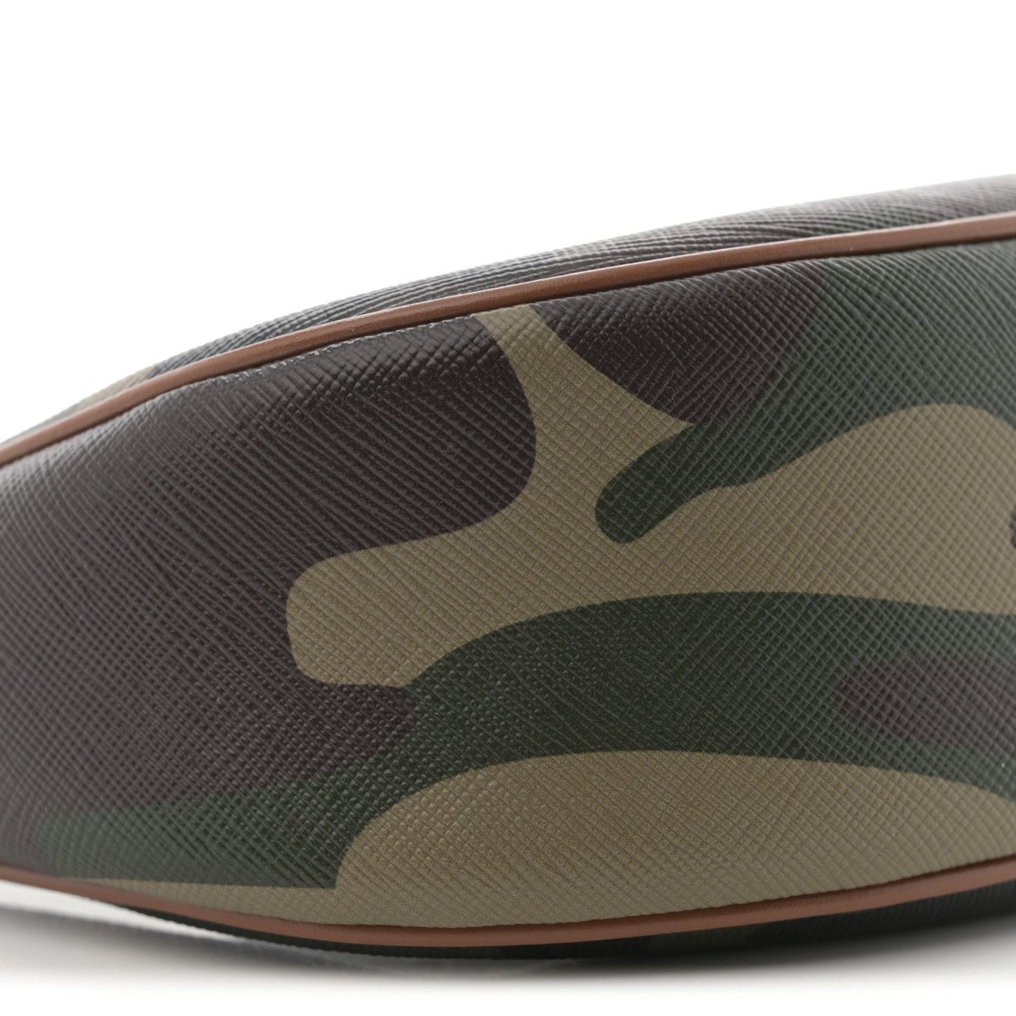 Canvas Calfskin Camouflage Ava Logo Triomphe Shoulder Bag Khaki