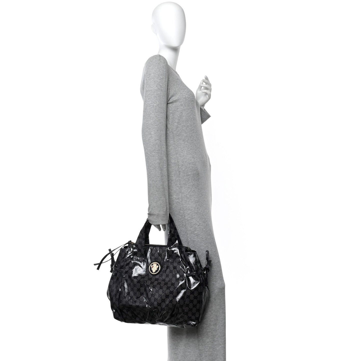 Crystal Monogram Hysteria Tote Navy Blue