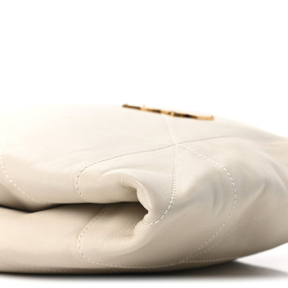 Lambskin Matelasse Monogram Medium Jamie 4.3 Pochon Crema Soft