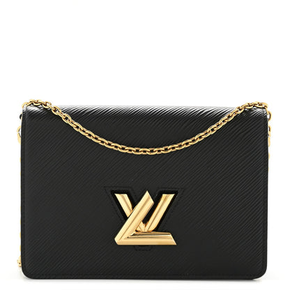 Epi Twist Belt Chain Wallet Black