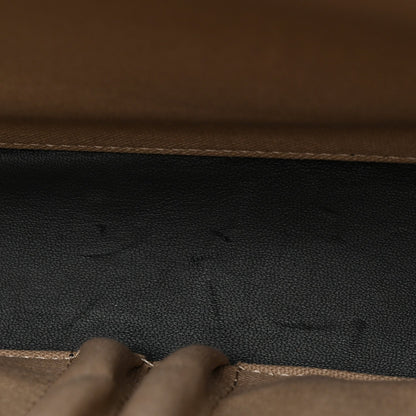 Calfskin Embossed TB Triple Stud Briefcase Black