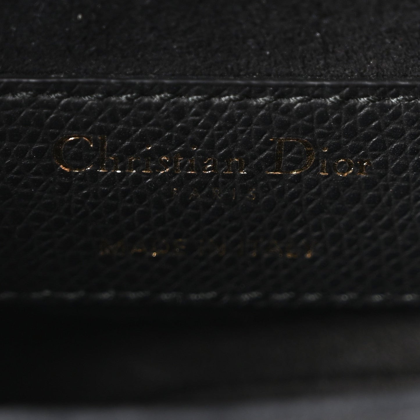Grained Calfskin Mini Saddle Bag Black