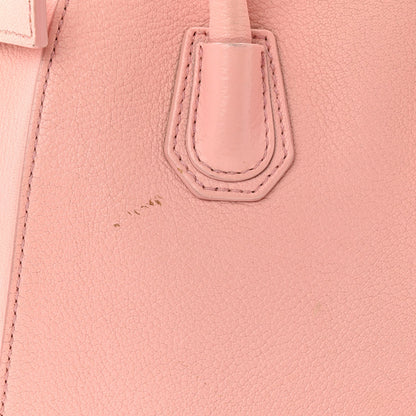 Sugar Goatskin Mini Antigona Bright Pink