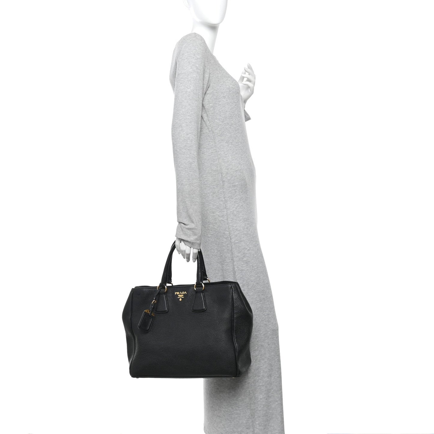 Vitello Daino Tote Black