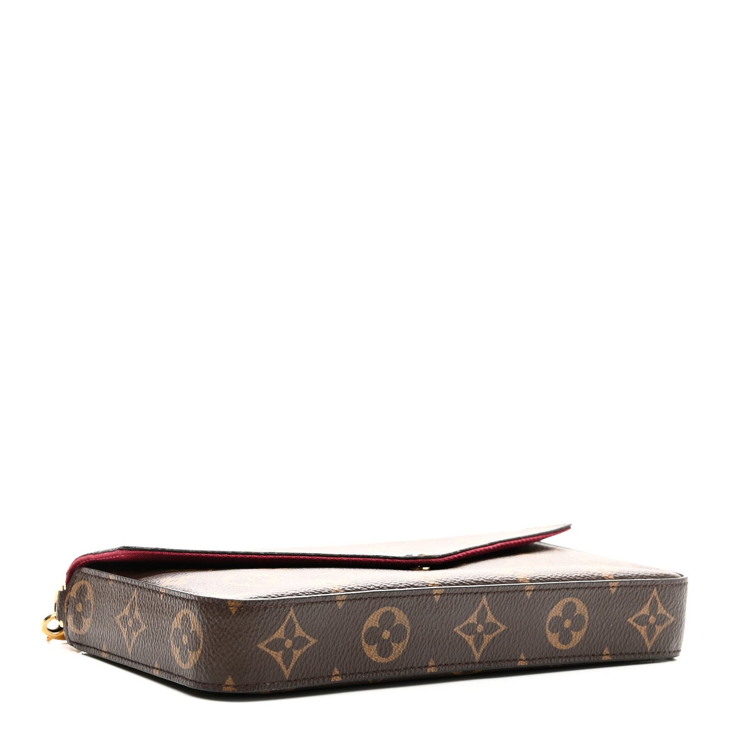 Monogram Pochette Felicie Chain Wallet Fuchsia