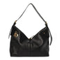 Crinkled Calfskin Macrocannage Large Voyage Bag Black