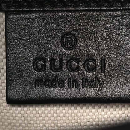 Calfskin GG Tennis Embossed Messenger Bag Black