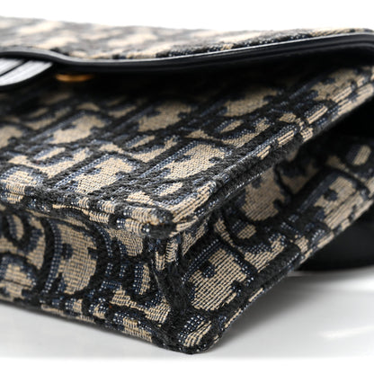 Oblique Saddle Belt Bag Blue