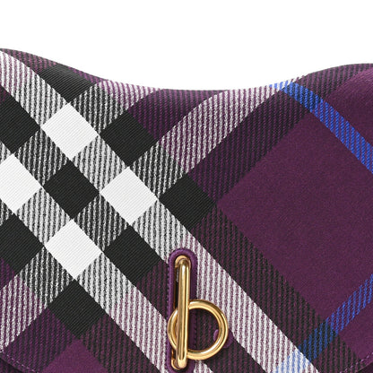 Jacquard Check Medium Rocking Horse Crossbody Pansy
