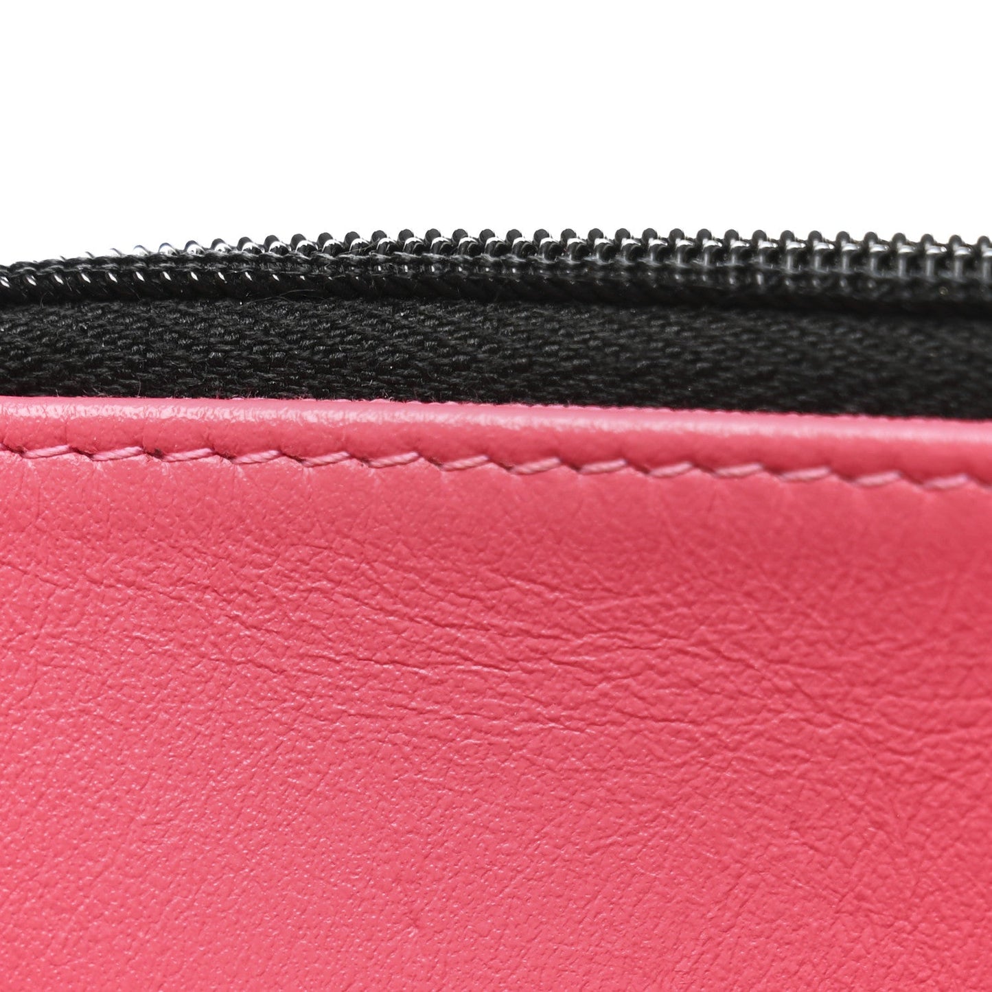 Caviar Quilted Perforated Metal CC Wallet On Chain WOC Black