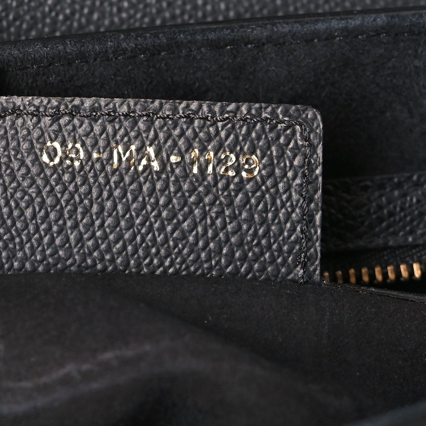 Grained Calfskin Saddle Bag Black