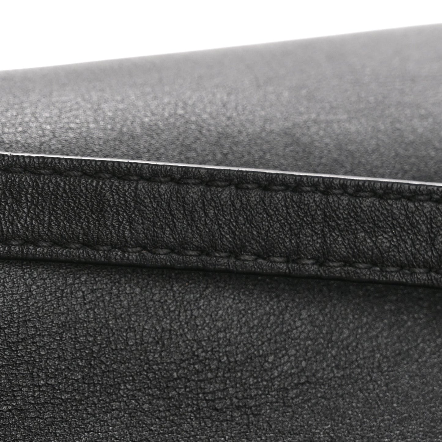 Calfskin Small The Point Triangle Bag Black
