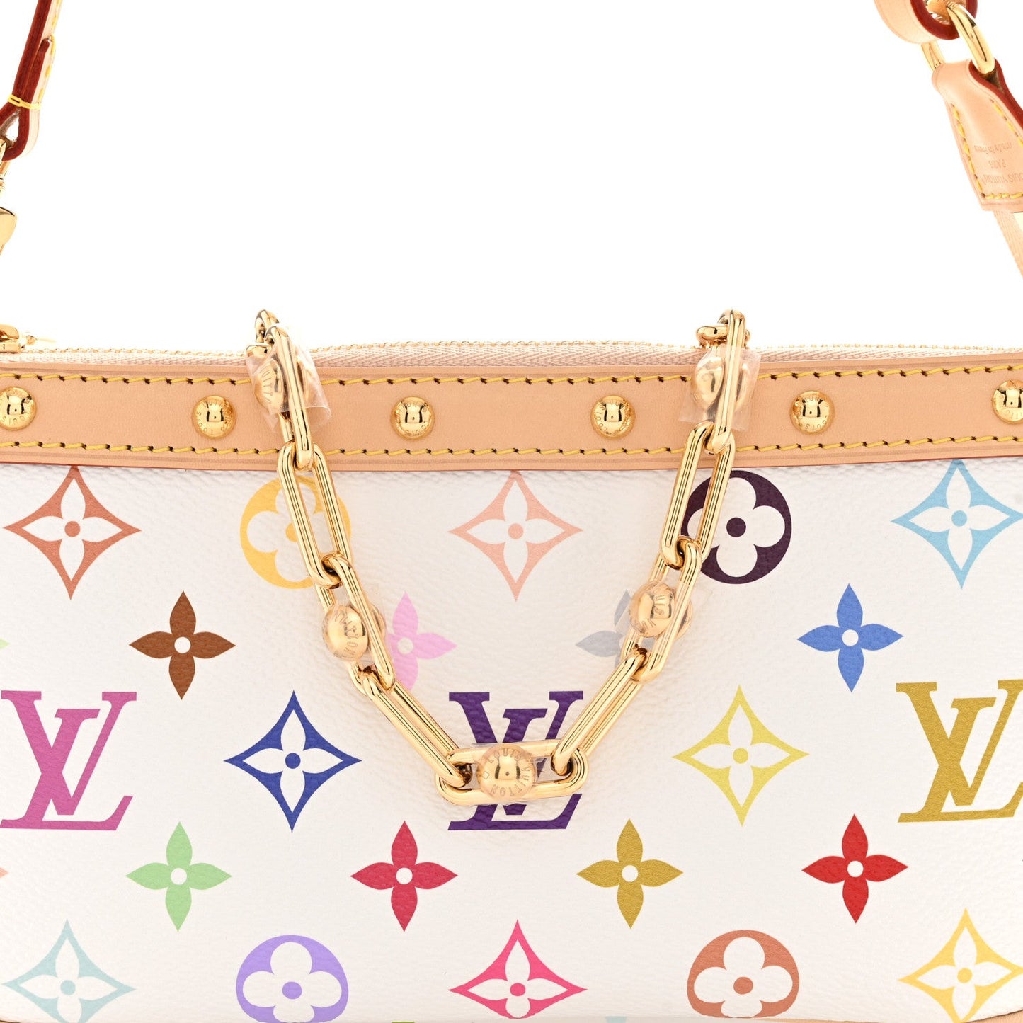 LV X TM Monogram Multicolor Pochette Accessories White