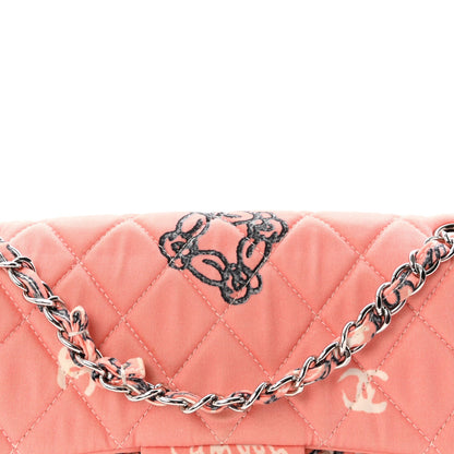 Cotton Quilted Small Bandana Single Flap Pink