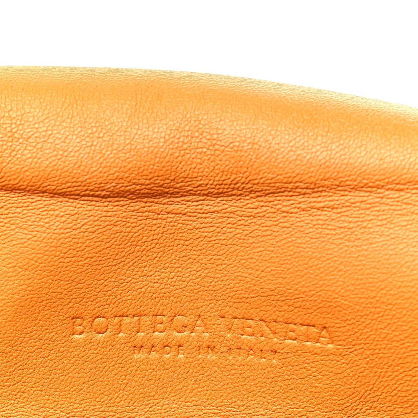 Nappa Intrecciato Drawstring Messenger Flap Orange