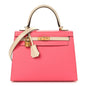 Epsom Bi-Color Horseshoe Kelly Sellier 25 Rose Azalee Craie