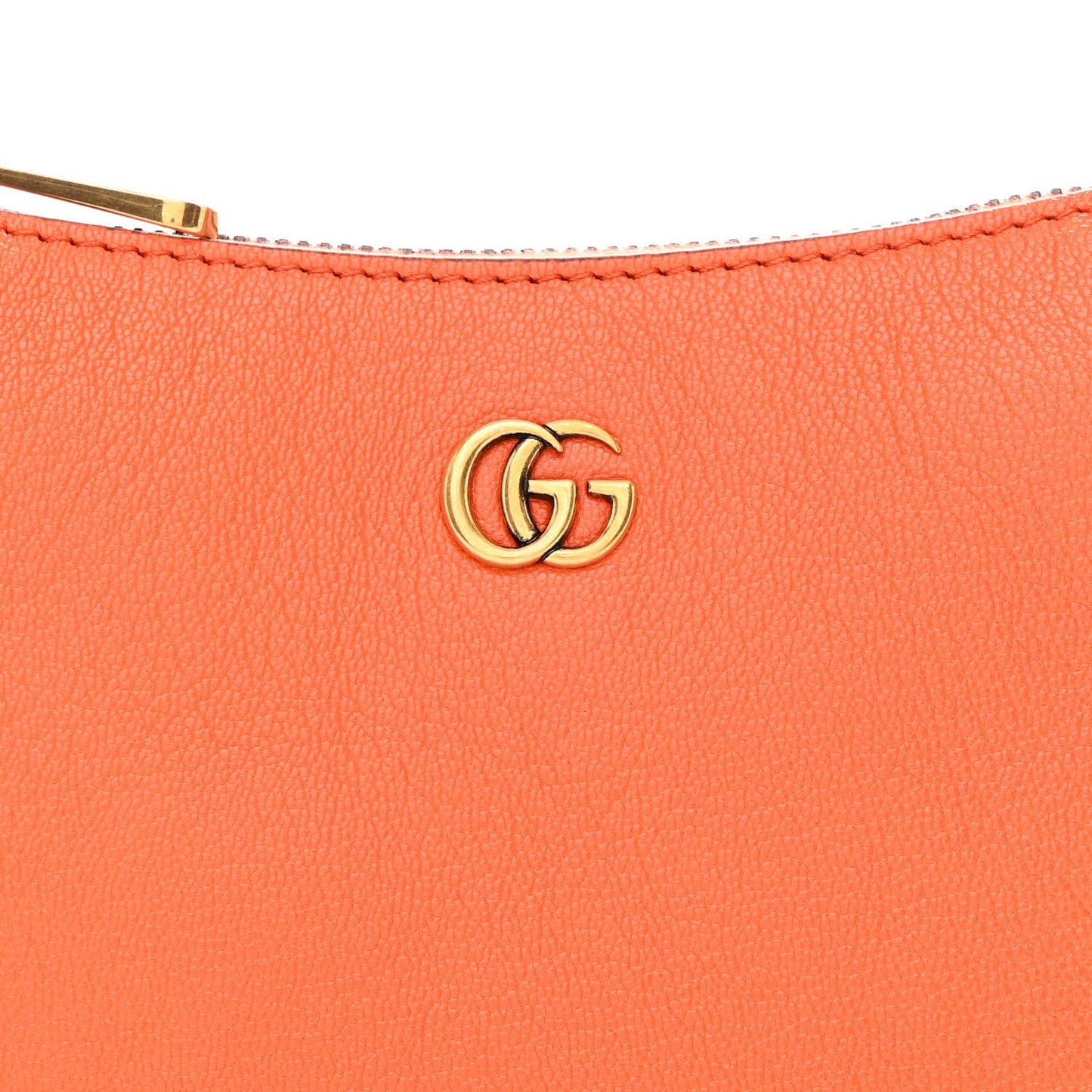 Goatskin Mini Aphrodite Shoulder Bag Orange
