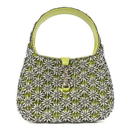 Calfskin Crystal Small Jackie 1961 Hobo Bag Green