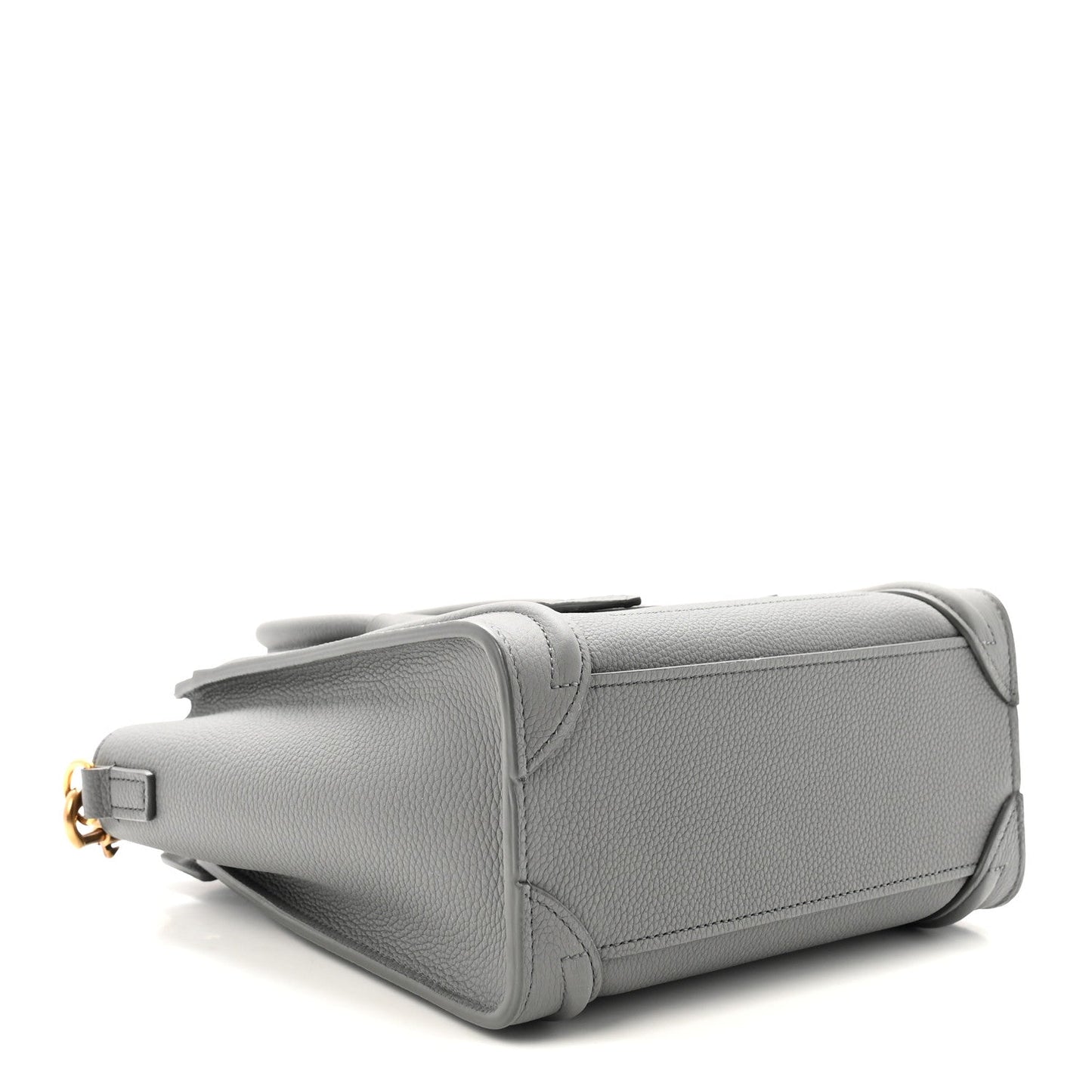Baby Drummed Calfskin Nano Luggage Kohl